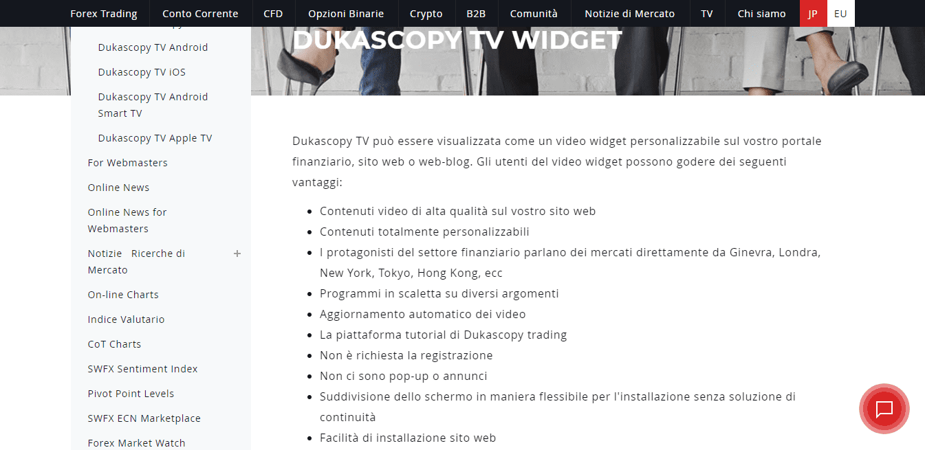 Recensione di Dukascopy - Dukascopy TV